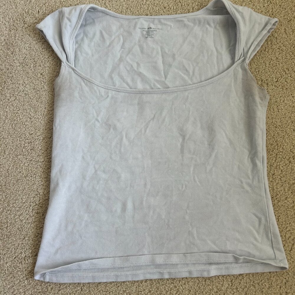 John Galt Light Blue Ella Top